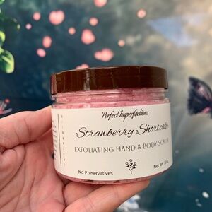 Sweet Strawberry Shortcake Hand And Body Sugar Scrub For Exfoliation Hsndmade